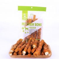 Pet snacks wholesale dog molar stick deodorizing and anti-biting large dog gum cleaning chicken meat stick